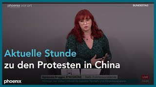 Aktuelle Stunde zu den Protesten in China am 30.11.22