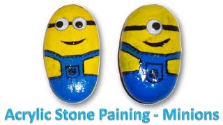 Acrylic Stone Painting - Minions
