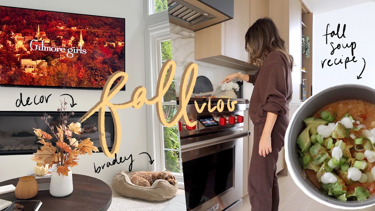 Cozy Fall Vlog More Fall Decor Homemade Soup At Home W My Puppy