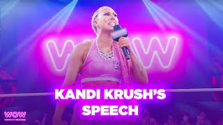 Kandi Krush Responds to Her Attackers | WOW - Women Of Wrestling