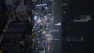 New York City never sleeps at Night but Guangzhou City doesn't even sit down