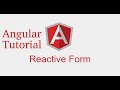 Angular forms tutorial # make a reactive form