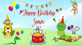 Happy Birthday Sanju Image Wishes Kids Video Animation