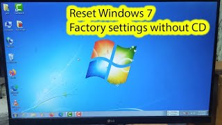 How to restore default settings in windows 7