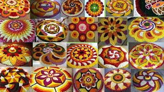 100 Latest Onam Pookalam Designs 2021|Onapookkalam designs #athapookalam#onapookalamdesigns2021#onam