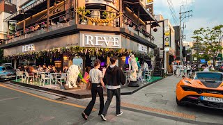 [4K] Walking on Apgujeong Rodeo Street on Saturday! Galleria Department Store and Dosan Park