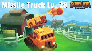 Fully Skilled Missile Truck Max Lv. 28! - GUNS UP! Mobile