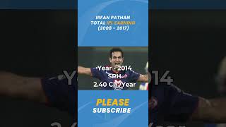 Irfan Pathan IPL Earnings #shorts#msdhoni#indiancricket#cricket  #yuvrajsingh #viratkohli #kohli