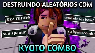 destruindo aleatórios com kyoto combo no the strongest battlegrounds