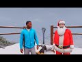 franklin and shinchan celebrate christmas day with santa claus or got a gifts in gta v