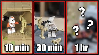The Three Most Epic Unnamed Clones In Clone Wars As LEGO Star Wars Mocs Built In 10min 30min and 1hr