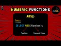 Numeric Functions in SQL | ABS Function | SQL Series: #19