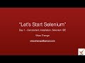 Selenium Day 1 - Get Started, Installation, Selenium IDE