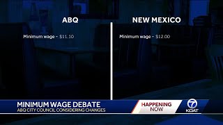 Albuquerque City Council to vote on minimum wage proposal