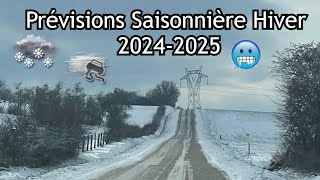 Prévisions Saisonnière HIVER 2024-2025