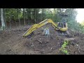 Installing a new driveway up steep terrain, camper pad, land clearing