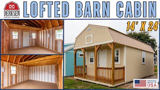 Derksen Lofted Barn Cabin w/Construction Grade House Wrap