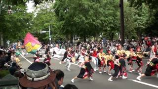 西金沢SUN跳芽　第21回YOSAKOIソーラン祭り　大通り南北パレード　2012年6月9日土