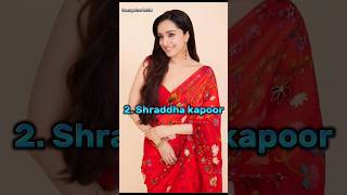 Top 10 Beautiful Saree Look Bollywood Actresses #shorts #actress