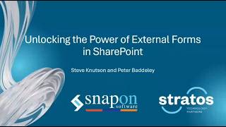 Webinar Unlocking the Power of External Forms in SharePoint