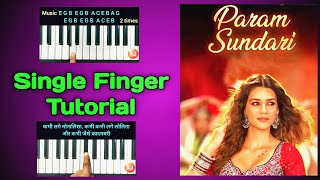 Param Sundari - Mimi song piano cover with lyrics | परम सुंदरी | Aruchi keyboard