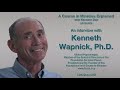 interview with kenneth wapnick ph d president of the foundation for a course in miracles