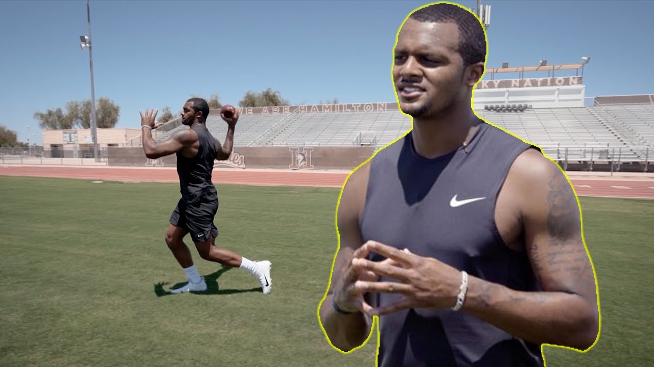 QB Drills W/ Deshaun Watson To Improve Footwork & Throwing! - YouTube