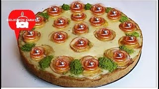 ELMALI GÜL TART - elmali kek - elmali gül - elmali kurabiye - elmali pasta - GÜLSÜMÜN SARAYI