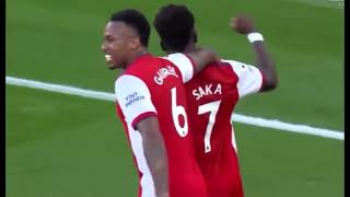 Arsenal 3-1 Tottenham Saka Partey and Gabriel celebrate the Derby Win..!!