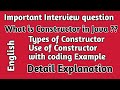 java Constructor ❤️| details explanation |🔥 interview questions Constructor | #onlinecoding🔥