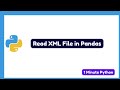 How to Read XML File in Pandas Python