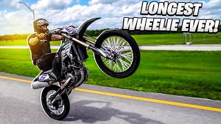 TEACHING RANDY HOW TO WHEELIE LONG DISTANCE FOR HIS WHEELIE BATTLE ! | BRAAP VLOGS