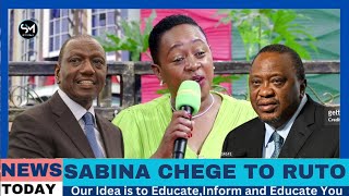 UHURU WAS BETTER THAN RUTO! SABINA CHEGE LEAVES KENYANS SHOCKED WITH HER LATEST SPEECH IN 2024