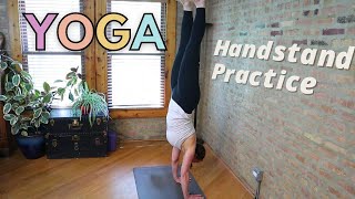 VINYASA FLOW YOGA with FOCUS on HANDSTANDS. Intermediate to advanced level yoga practice.