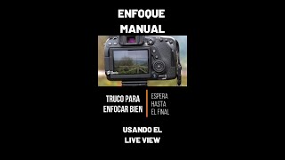 Enfoque manual PRECISO con LIVE VIEW