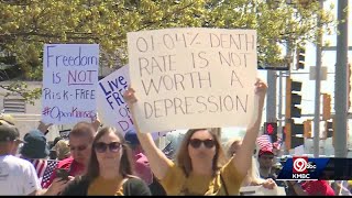 Protesters turn out at Kansas Capitol