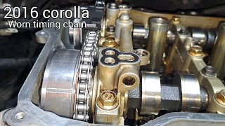 my 1st time doing a timing chain on a  2016 toyota corolla