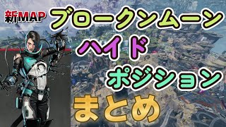 【日本最速】新マップ「ブロークンムーン」の全キャラ対応ハイドポジ集【Apex Legends】Broken Moon　Hide Position