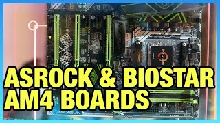 AM4 Ryzen Motherboards from ASRock \u0026 Biostar (X370, B350)