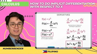 Implicit Differentiation in Filipino| Calculus | Paano?