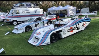 MARTINI RACING Lancia \u0026 Porsche Collection - 8 Special Racecars Together - Amelia Concours 2018