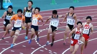 2012岐阜国体 男子共通4×100ｍR予選2組 2012 10 07