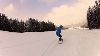 20130303野沢温泉スキー場柄沢ゲレンデパウダーラン