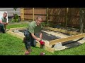 how to build a floating deck