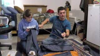 Katie and Colin Build a Marmot Limelight 3p Tent