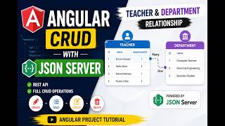 Angular CRUD with JSON Server | Teacher & Department Relationship Project | Emran Code Box