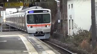 千種駅で、３１５系電車の到着する瞬間　２０２４年２月２４日撮影