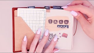 ASMR | Vintage journal item haul, my planner decorating! | no talking