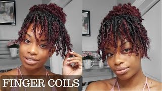 Finger Coils On Medium 3c 4a Natural Hair Using Wonder Curl