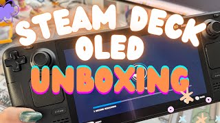 Steam Deck OLED unboxing and accessorizing